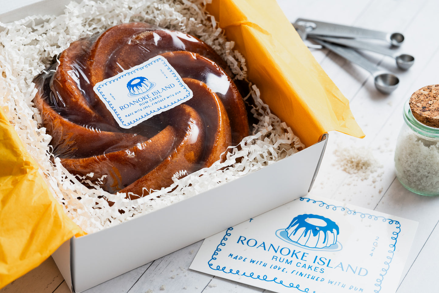 Large Salted Caramel Rum Cake