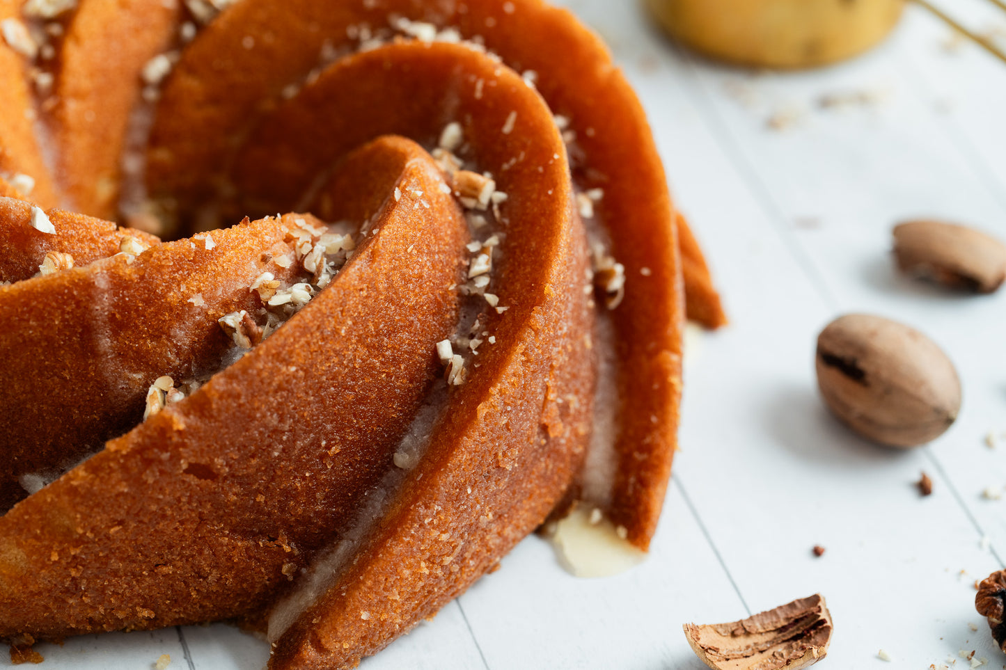 Large Maple Pecan Rum Cake